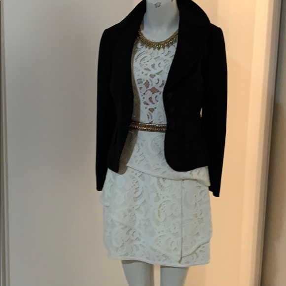 BCBGMAXAZRIA lace dress in off white - Picture 5 of 8